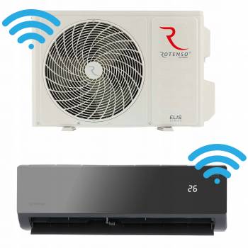 ZESTAW Klimatyzacja Rotenso ELIS 2,6 kW CZERŃ WiFi