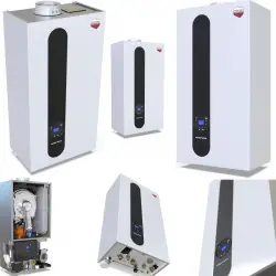 Piec Defro stalowy na gaz 25 kW DCG SMART - 2F