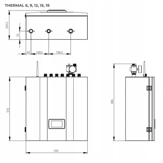Pompa ciepła THERMAL 9 Monoblok Heiko